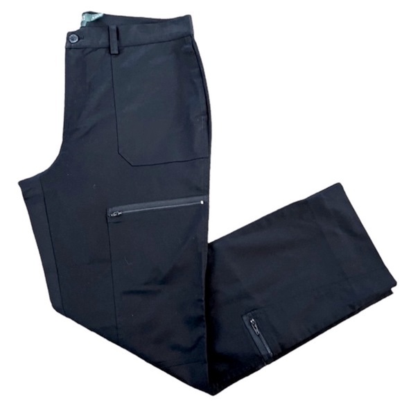 RALPH LAUREN Premium Black Zipper Cargo Pants Size 10 NEW WITHOUT TAGS - Picture 6 of 8